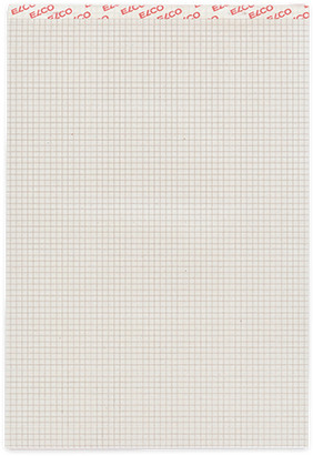 Notizblock kariert 4mm A4 grau, recycling, 65gm2 100 Bl. ELCO 73311.27