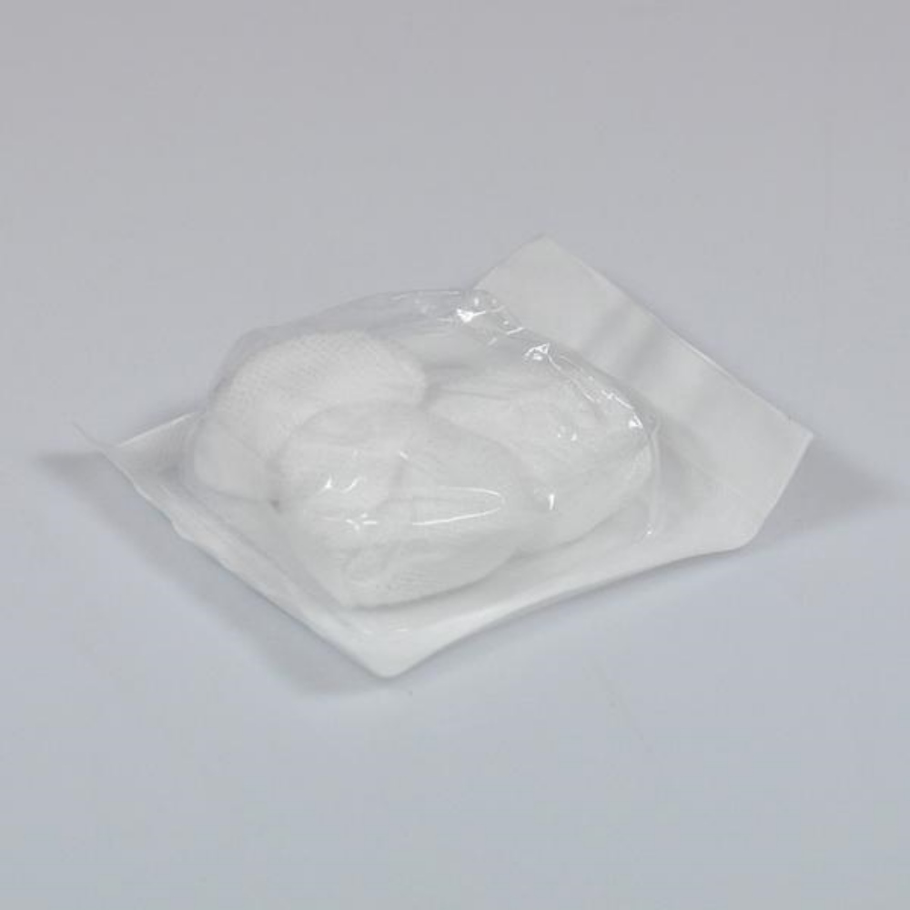 Mulltupfer steril à 3 Stk. pflaumengross 20x20cm, 100% Baumwolle 240 Stück