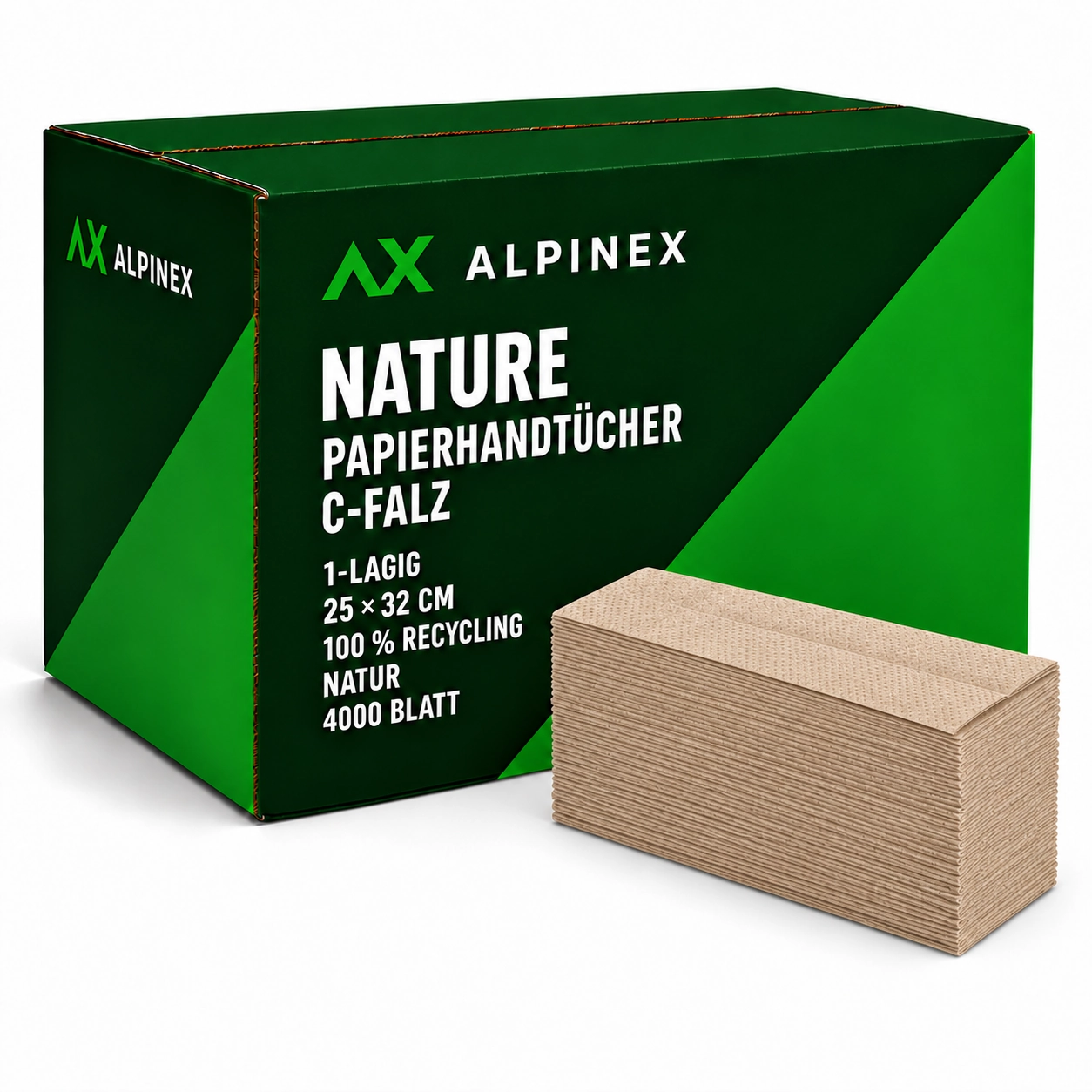 Faltpapier AlpineX® C-Falz 1-lagig - 3648 Blatt