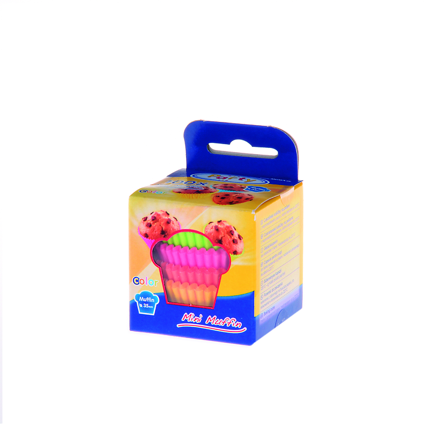 Gebäckkapsel (PAP) bunt gemischt 35 x 20 mm - 100 Stück