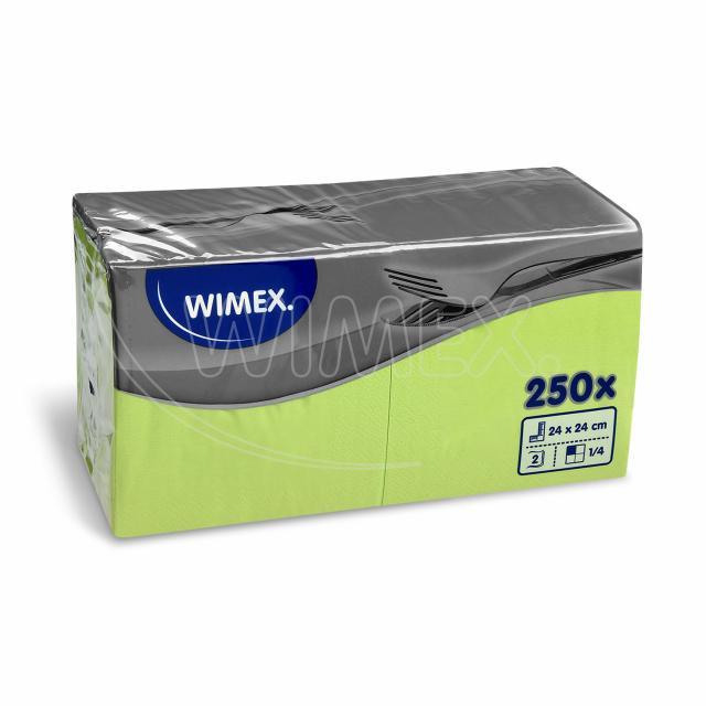 Serviette 2-lagig gelbgrün 24 x 24 cm - 250 Stück