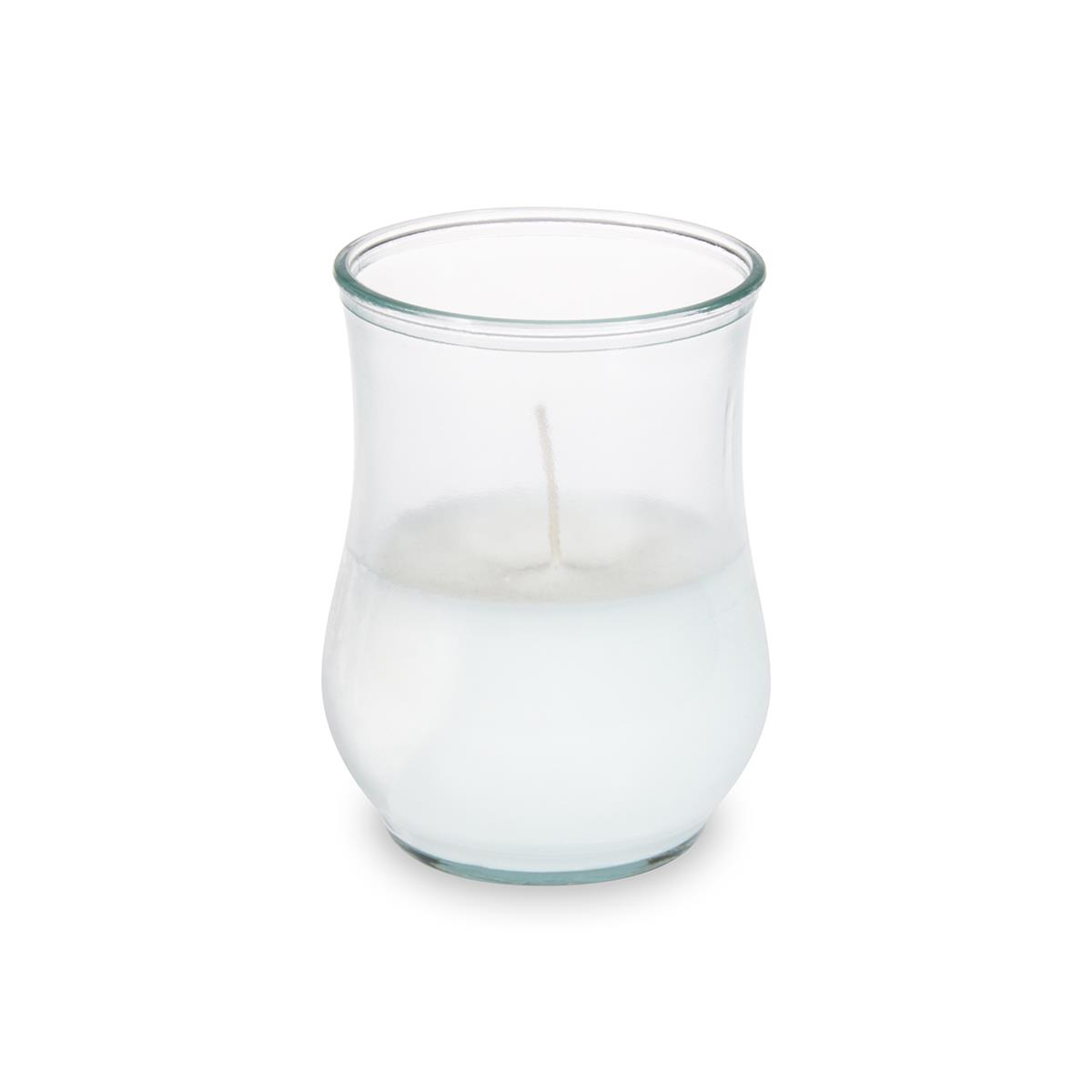 Kerze im Glas mit Wachsfüllung für Tisch, Buffet und Dekoration, Ø 96 x 100 mm, Packung mit 1 Stück