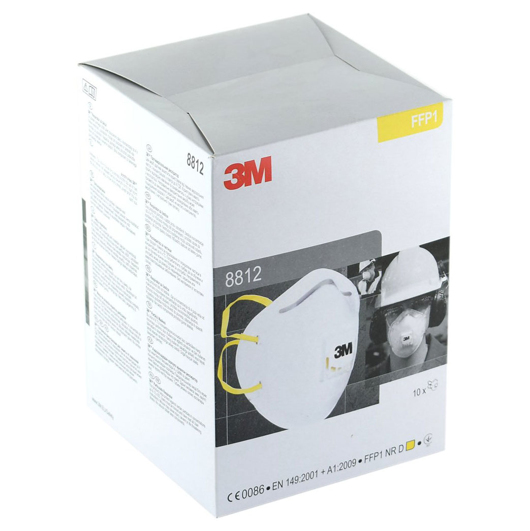 3M 8812 Atemschutzmaske FFP1 mit Ausatemventil - 1 Box à 10 Masken