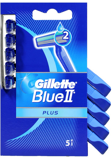 Gillette Einwegrasierer Blue II Plus - Pack à 5 Stück
