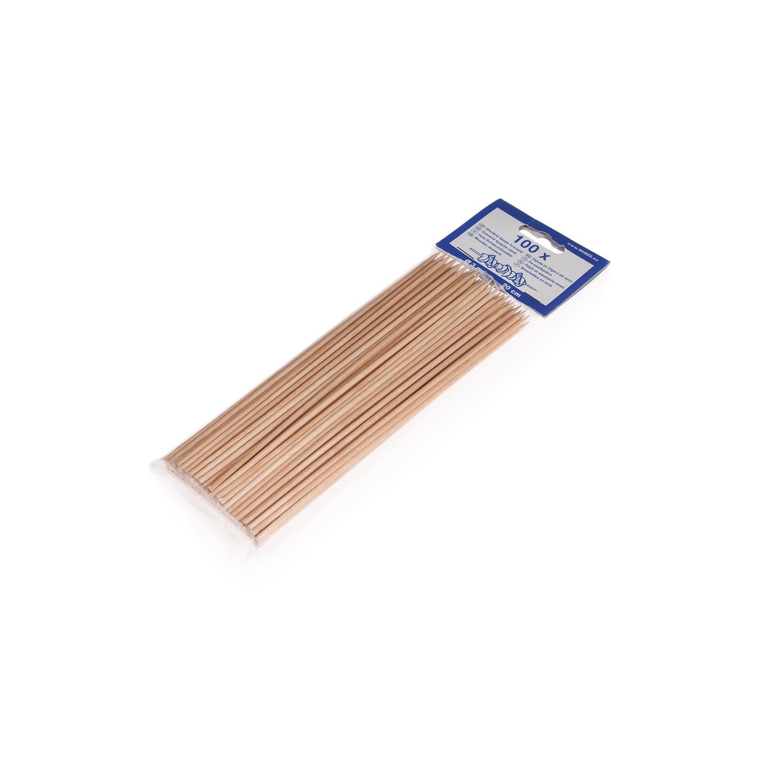 Schaschlikspiesse aus Holz FSC 100% für Grill, Buffet und Fingerfood, Packung mit 100 Stück