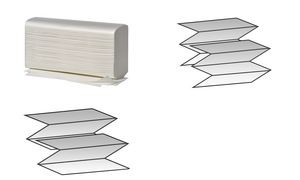 CWS Faltpapier Premium W-Falz / M-Falz 3-lagig hochweiss – Karton à 2’500 Blatt