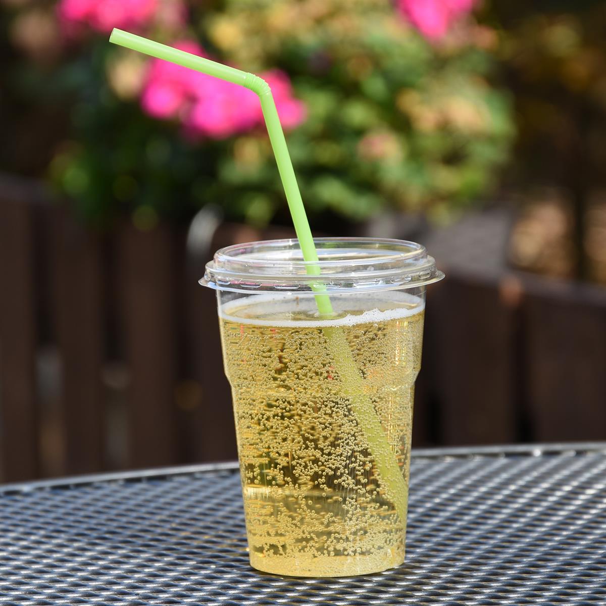 Deckel (rPET) mit Kreuzschlitz klar 95mm - 50 Stück