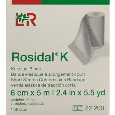 ROSIDAL K daürel Binde 6cmx5m kurz zug