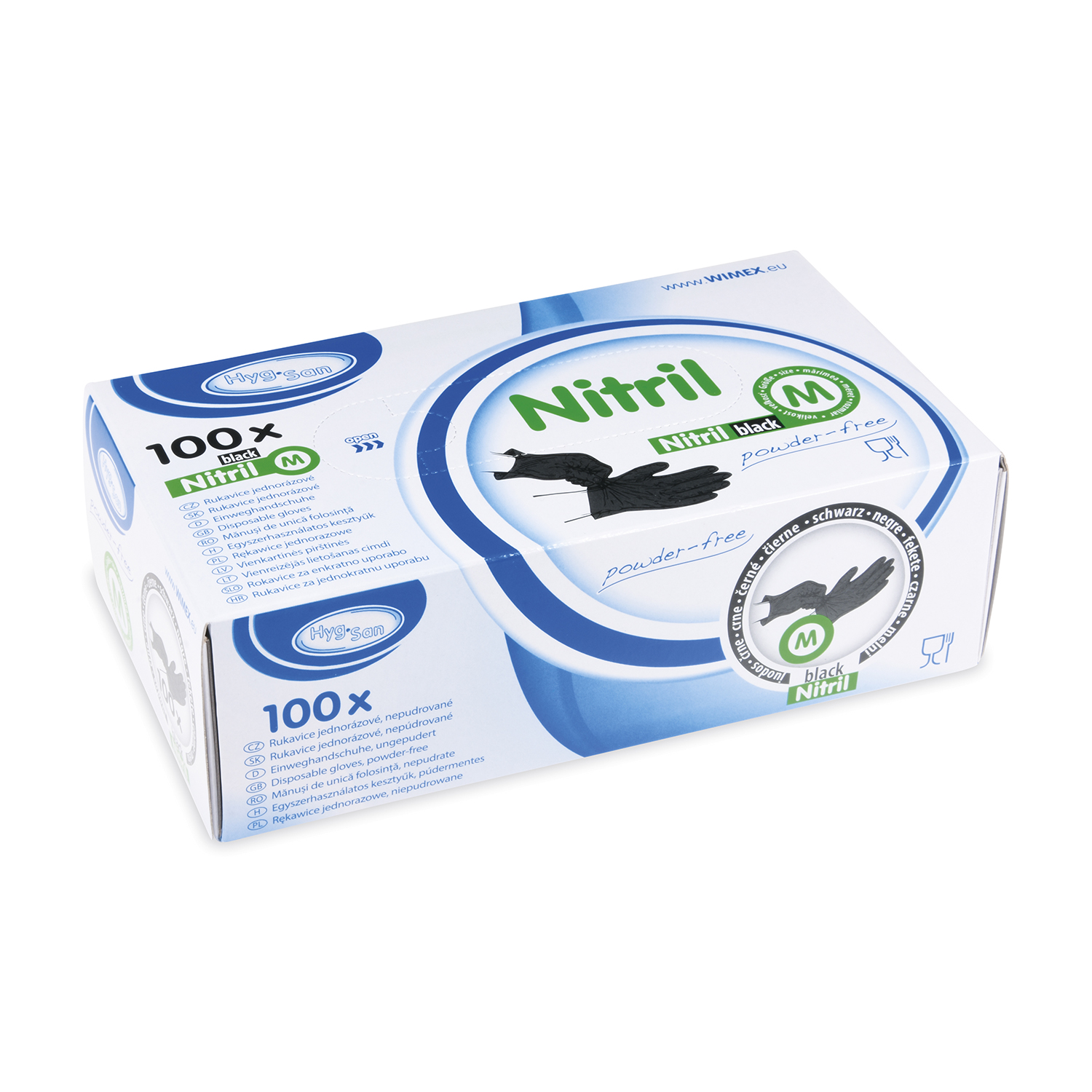 Handschuh (Nitril) ungepudert schwarz M - 100 Stück