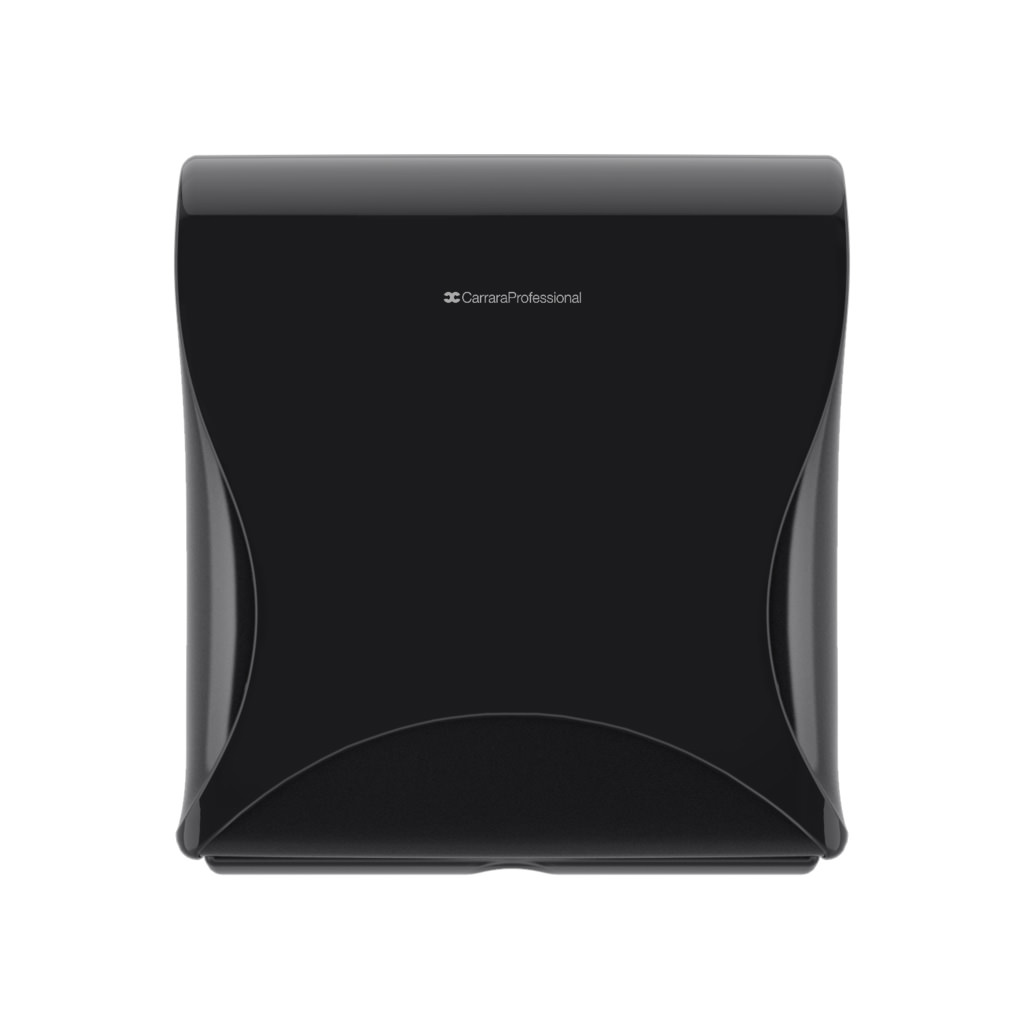Spender WC Papier Einzelblatt Doppel, schwarz, Essentia 30.7x28.2x13.6cm - 1 Spender