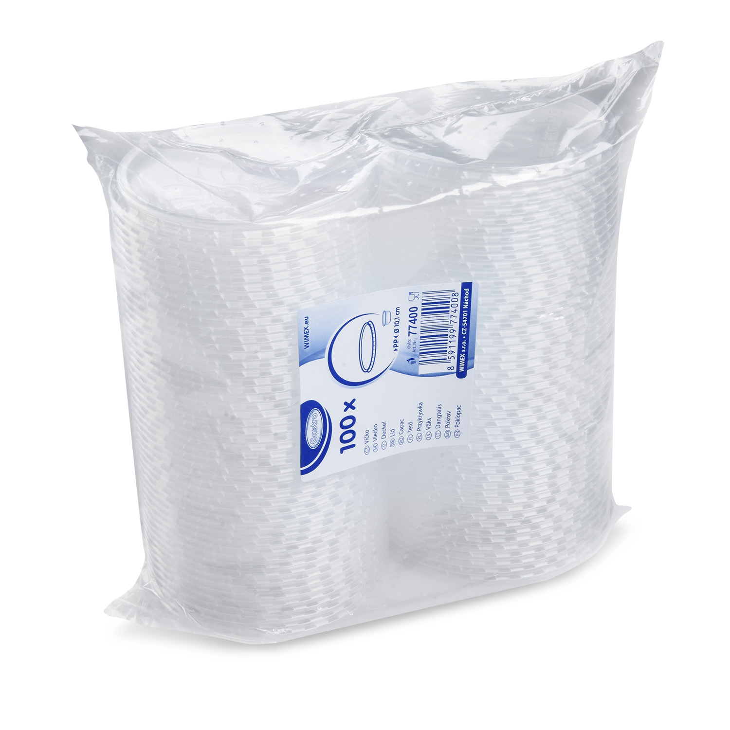 Deckel (PP) klar für Rundbecher 101mm - 100 Stück