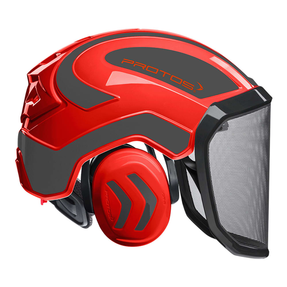 Schutzhelm Intergral PROTOS rot-grau