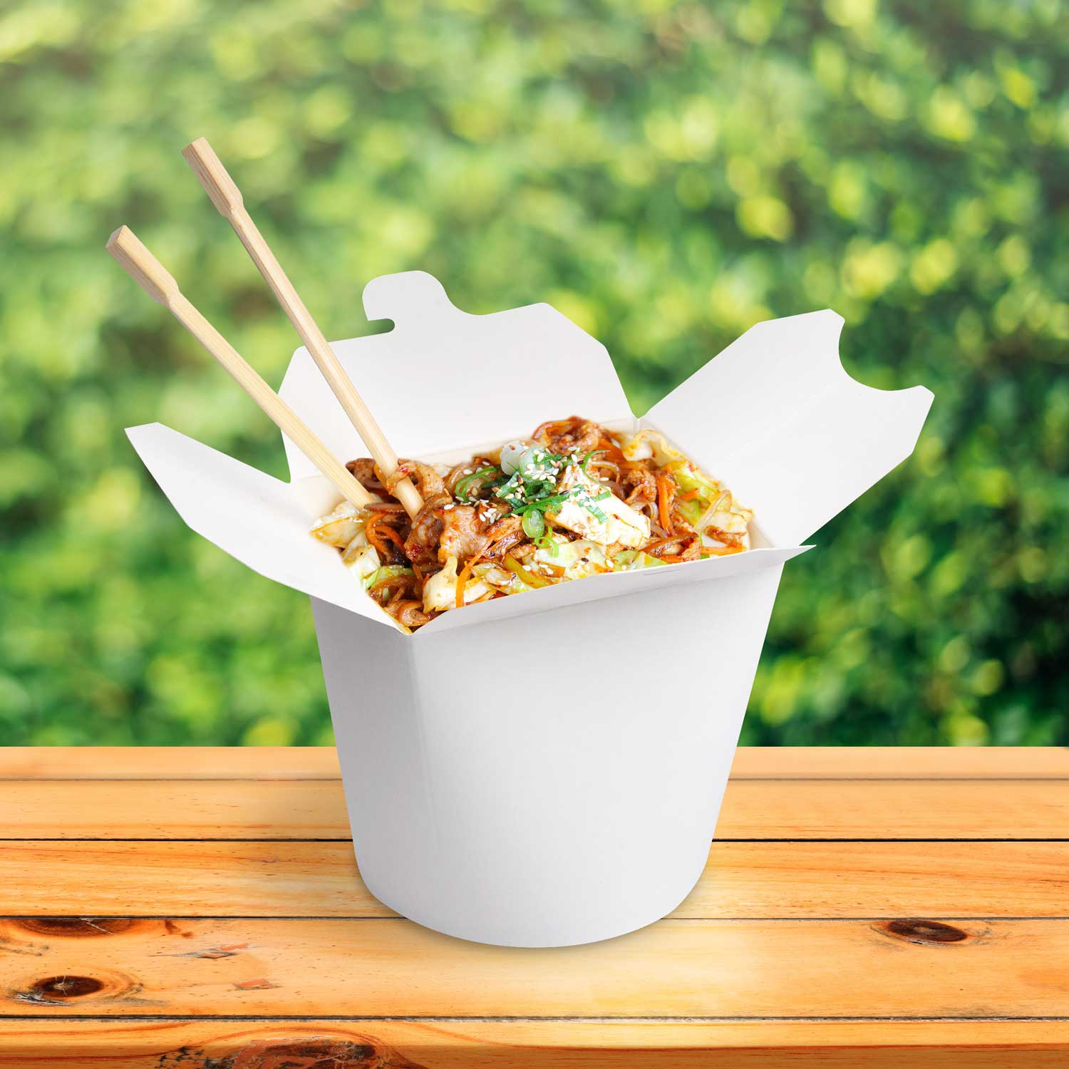Food Box (PAP,PE) weiß 750ml,26oz - 50 Stück