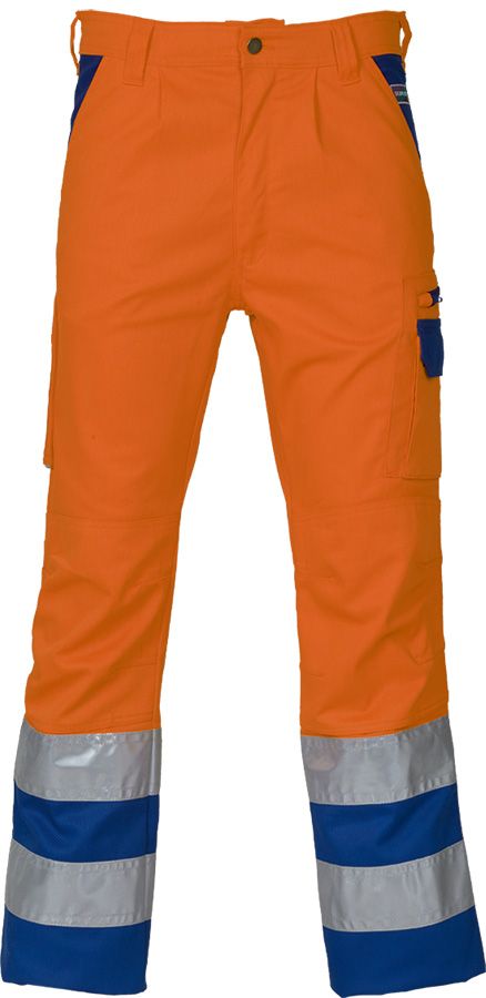 Warnschutz-Bundhose SICURELAST REFLEX, leuchtorange/blau