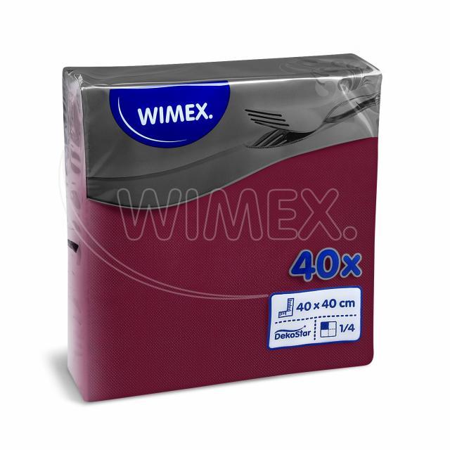 Serviette (PAP FSC Mix) DekoStar bordeaux 40 x 40 cm - 40 Stück