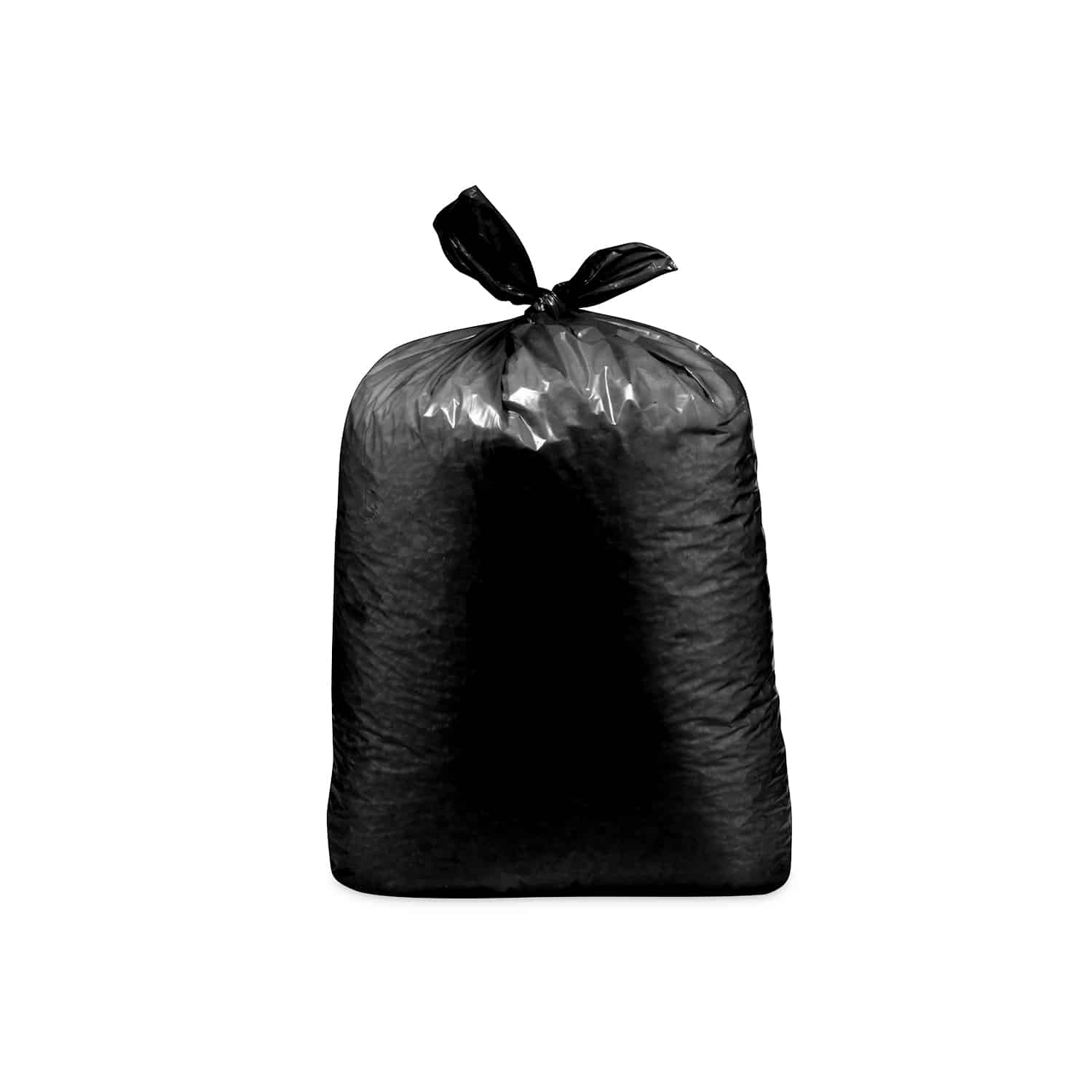 Müllsack LDPE schwarz 70 x 110 cm 120 l für Küche, Lager und Reinigung, Packung mit 25 Stück
