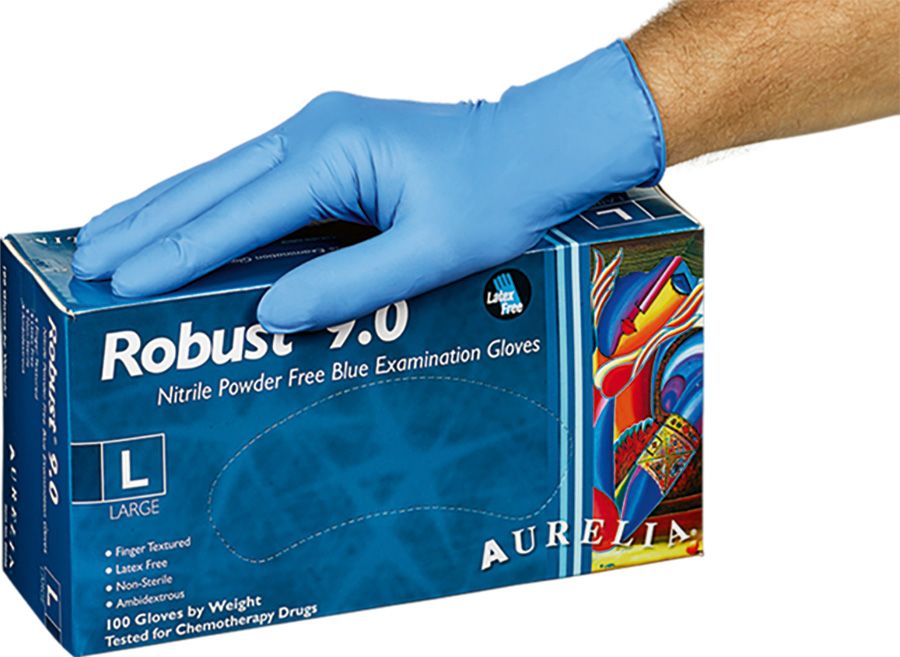 Aurelia BOLD extra starke Nitril Einweghandschuhe schwarz XL