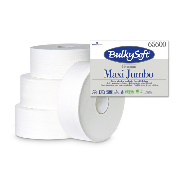 BulkySoft Premium Maxi Jumbo Toilettenpapier 320 m - Karton à 6 Rollen