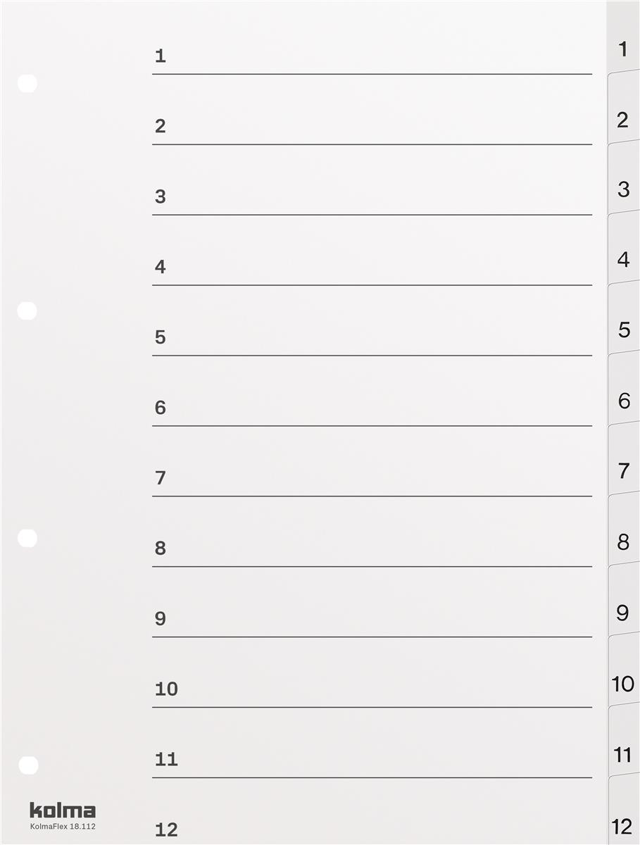 Register KolmaFlex A4 weiss 44896 KOLMA 18.112.16