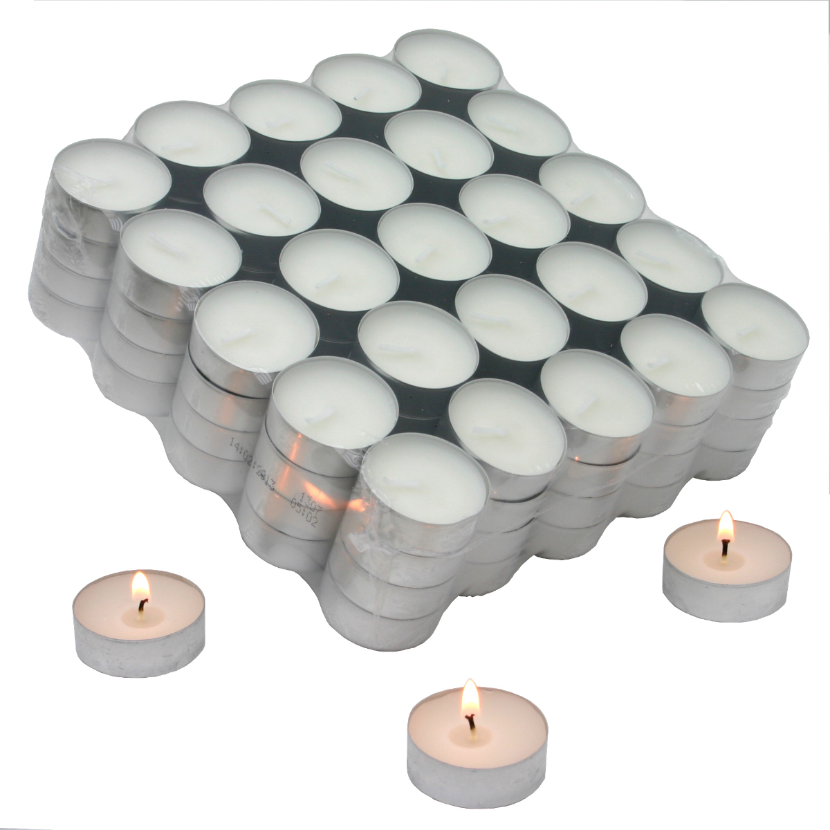 100 Teelichter 39 x 17 mm 4 Stunden brenndauer ca. 12 g