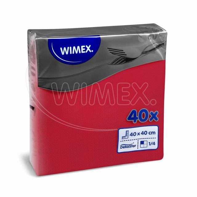 Serviette DekoStar rot 40 x 40 cm - 40 Stück