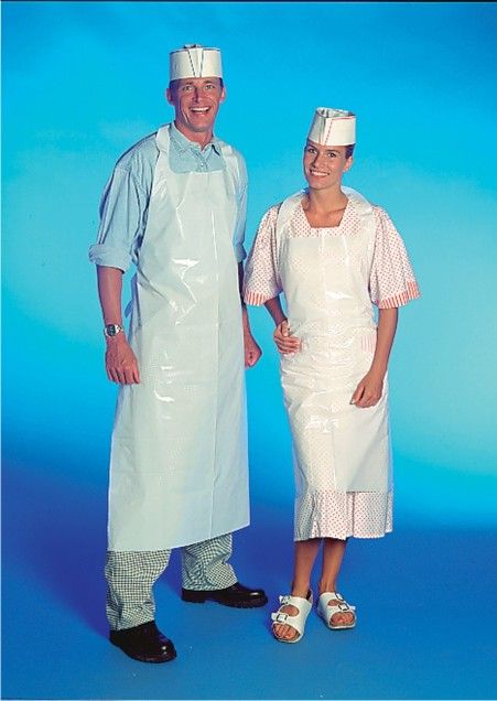 Schürze (LDPE) Einweg weiß - 50 Stück