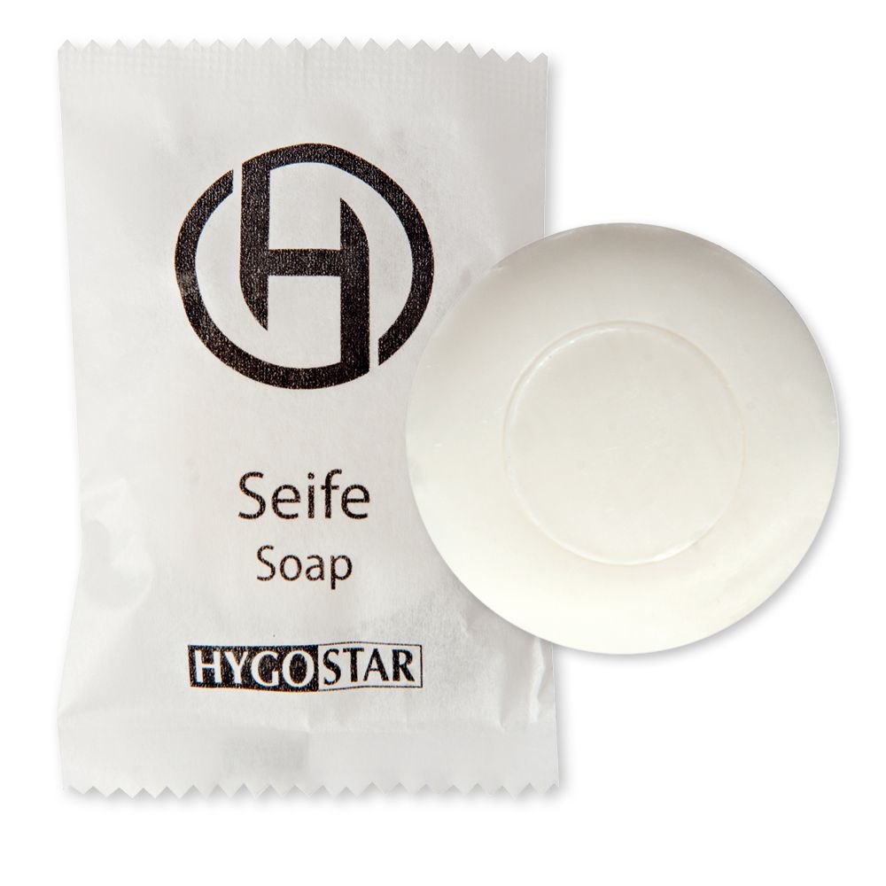 HYGOSTAR® Gäste- oder Hotel-Seife Beutelpack einzelverpackt  - Karton à 50 Stück
