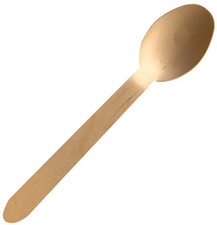 NATURE Star Holz-Löffel, aus Birkenholz, Länge: 160 mm