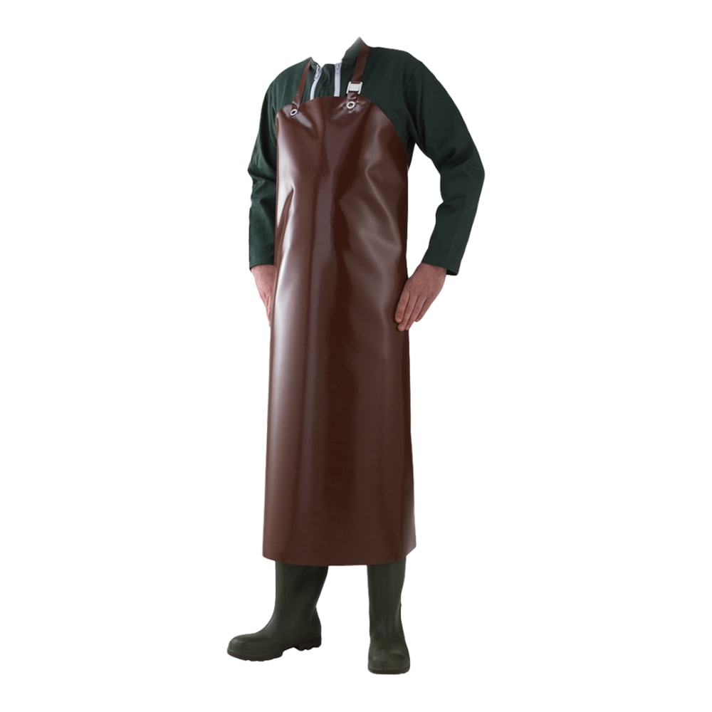 Vinyl-Schürze , 90x120, braun