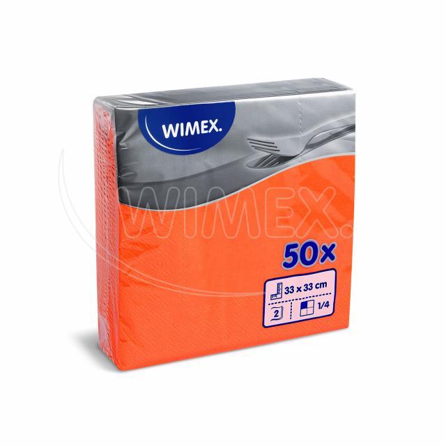 Serviette PAP FSC Mix orange 33 x 33 cm für Gastronomie und Buffet, Packung mit 50 Stück