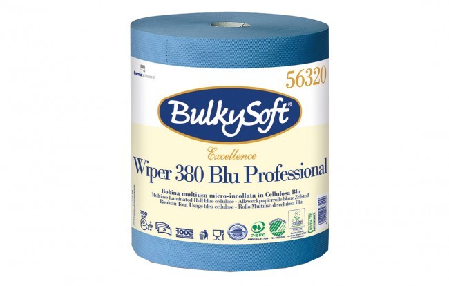 Reinigungsrolle BulkySoft Wiper 380 Blu 3-lagig 1000 Blatt