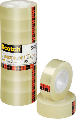 Tape 550 19mmx33m transparent, reissfest SCOTCH 5501933K