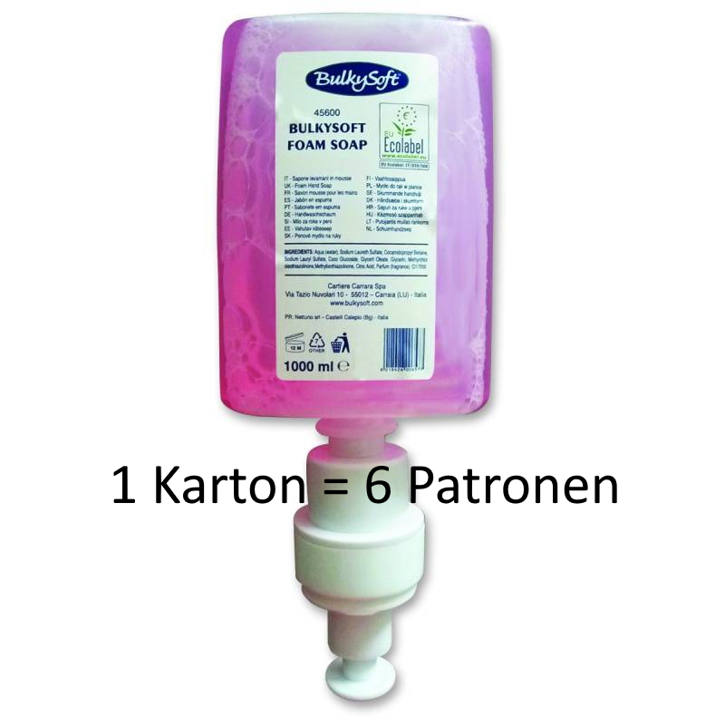Schaumseife Bulkysoft  1000ml Nachfüllung -6 Stück