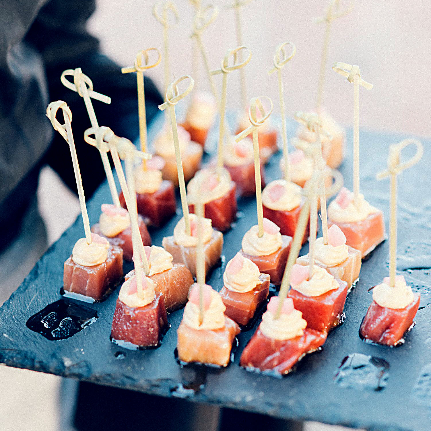 Fingerfood-Spieß aus Bambus (FSC 100%) Knoten 10cm - 100 Stück