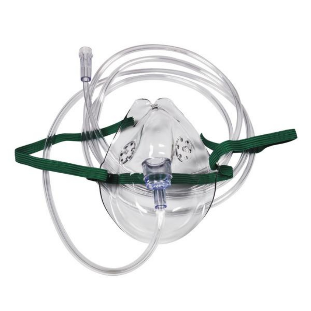 Salter Labs Sauerstoffmaske für Erwachsene, transparent, Schlauch 210 cm