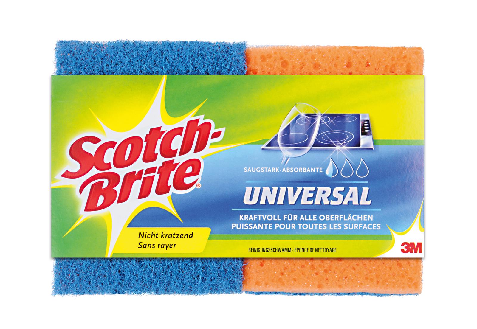 Universal Schwamm blau/orange 2 Stück SCOTCH-BR UNNS2CH