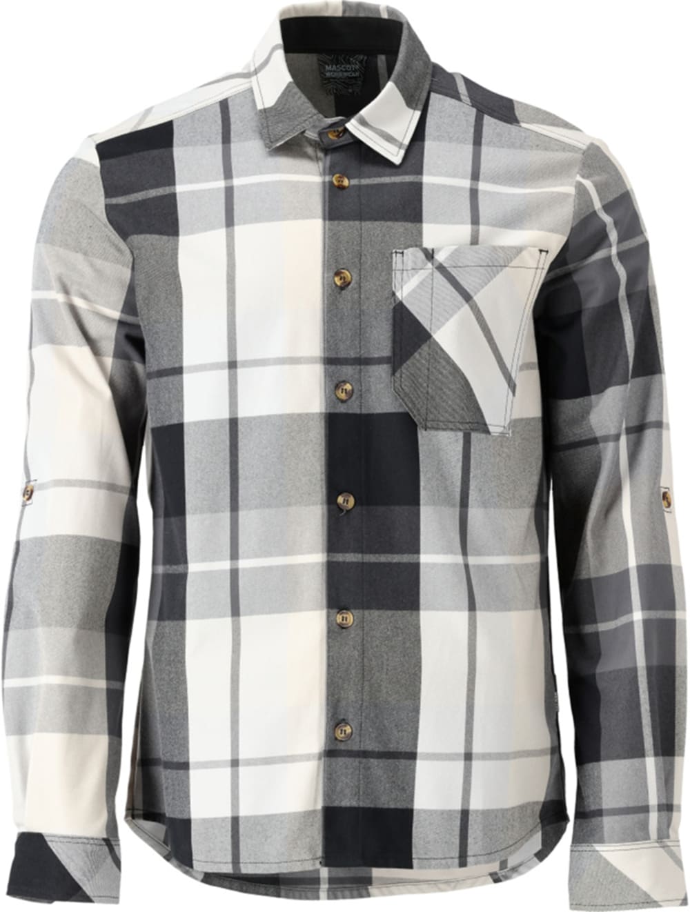 Hemd MASCOT Customized anthrazitgrau-kariert