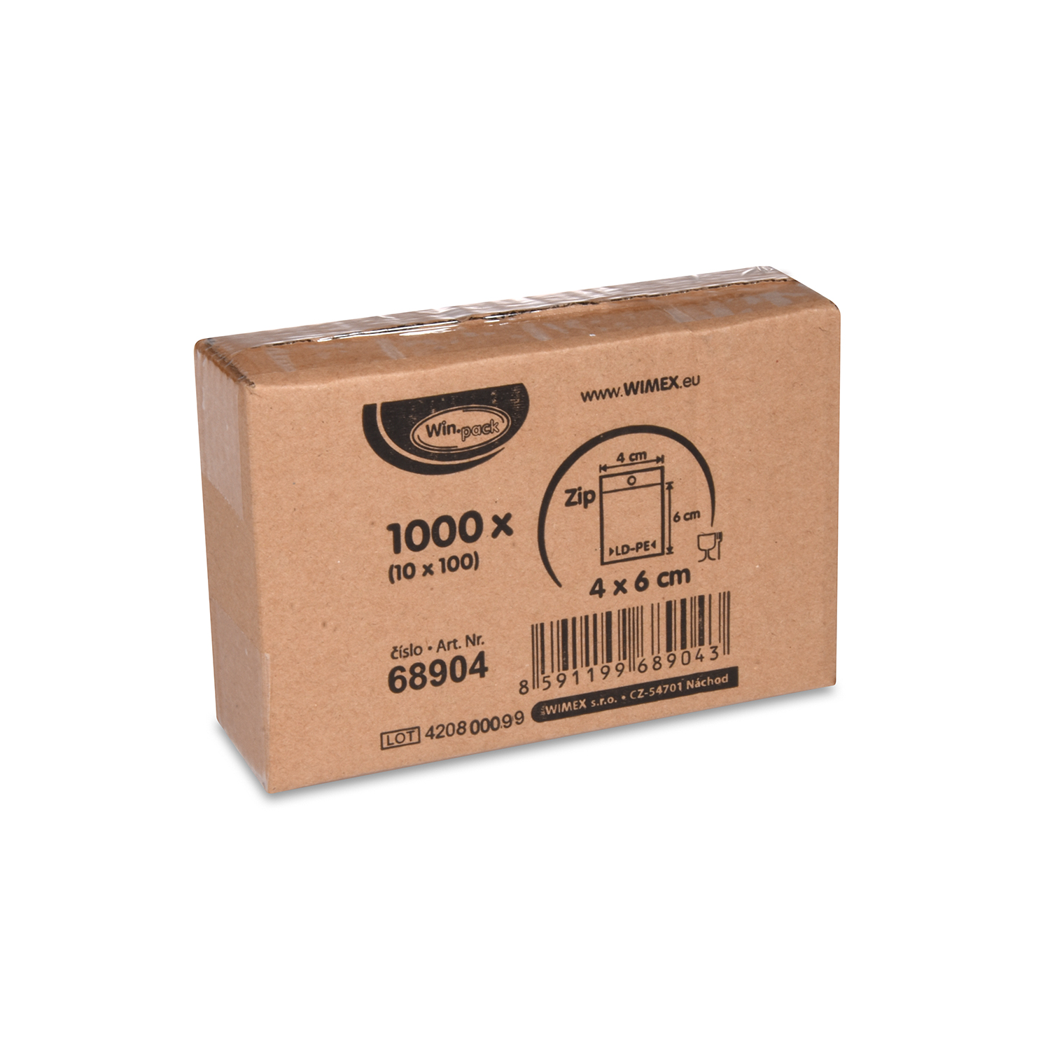 Schnellverschlussbeutel (LDPE) 4 x 6 cm - 1000 Stück
