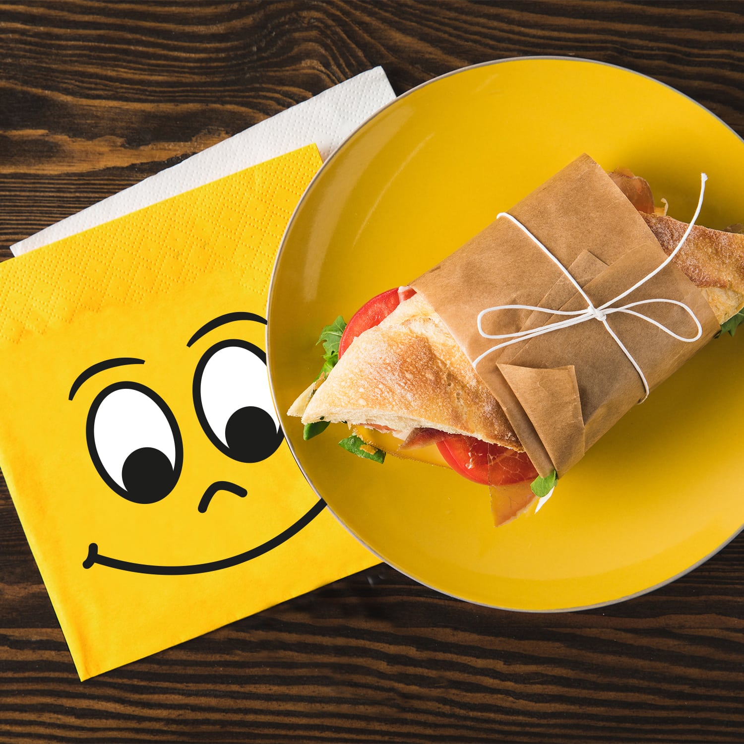 Serviette 3-lagig Smile 33 x 33 cm - 20 Stück