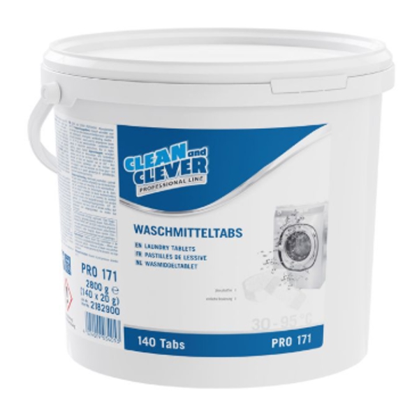 CLEAN and CLEVER PRO171 Waschmitteltabs Vollwaschmittel 140 Stück
