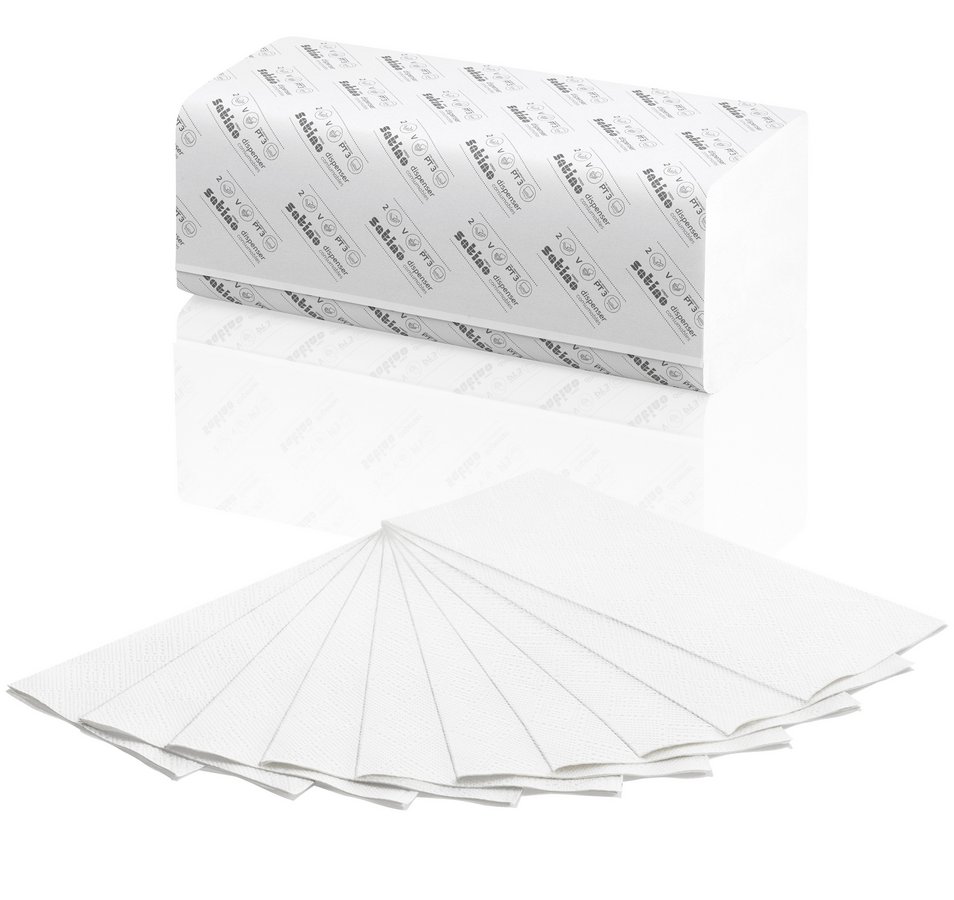 Satino Prestige Handtuchpapier Format Tissue V-Falz BagPack