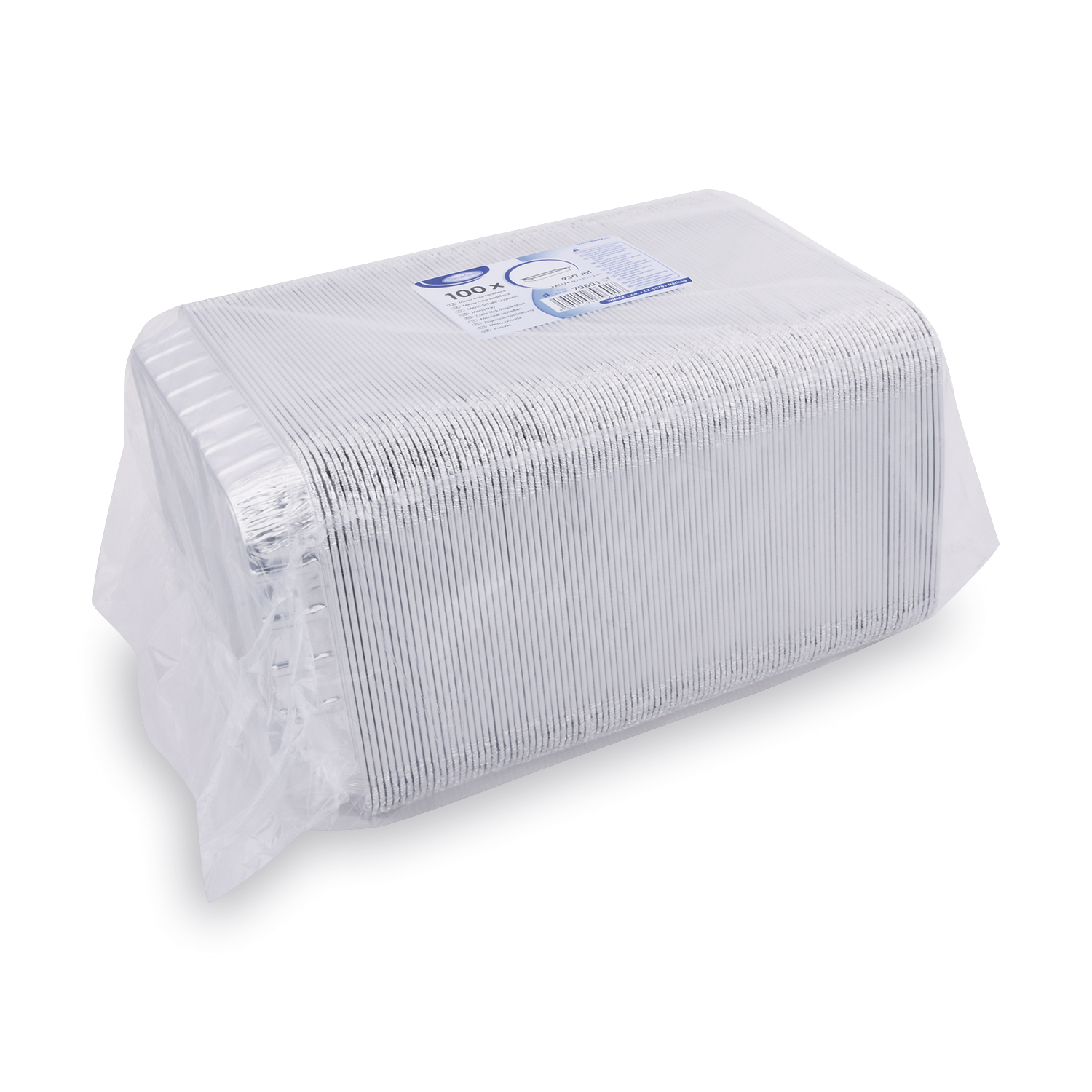 Menü-Schale (ALU) ungeteilt 227 x 177 x 30 mm 930ml - 100 Stück
