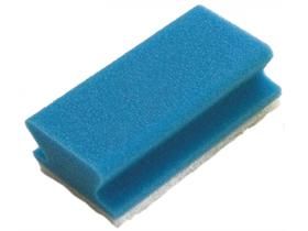 Padschwamm aus Vlies 15x7cm farbig - Pack à 10 Stück Blau