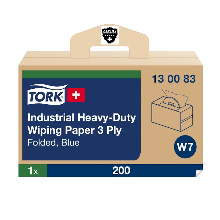 TORK-130083 Extra Starke Industrie Papierwischtücher - W7