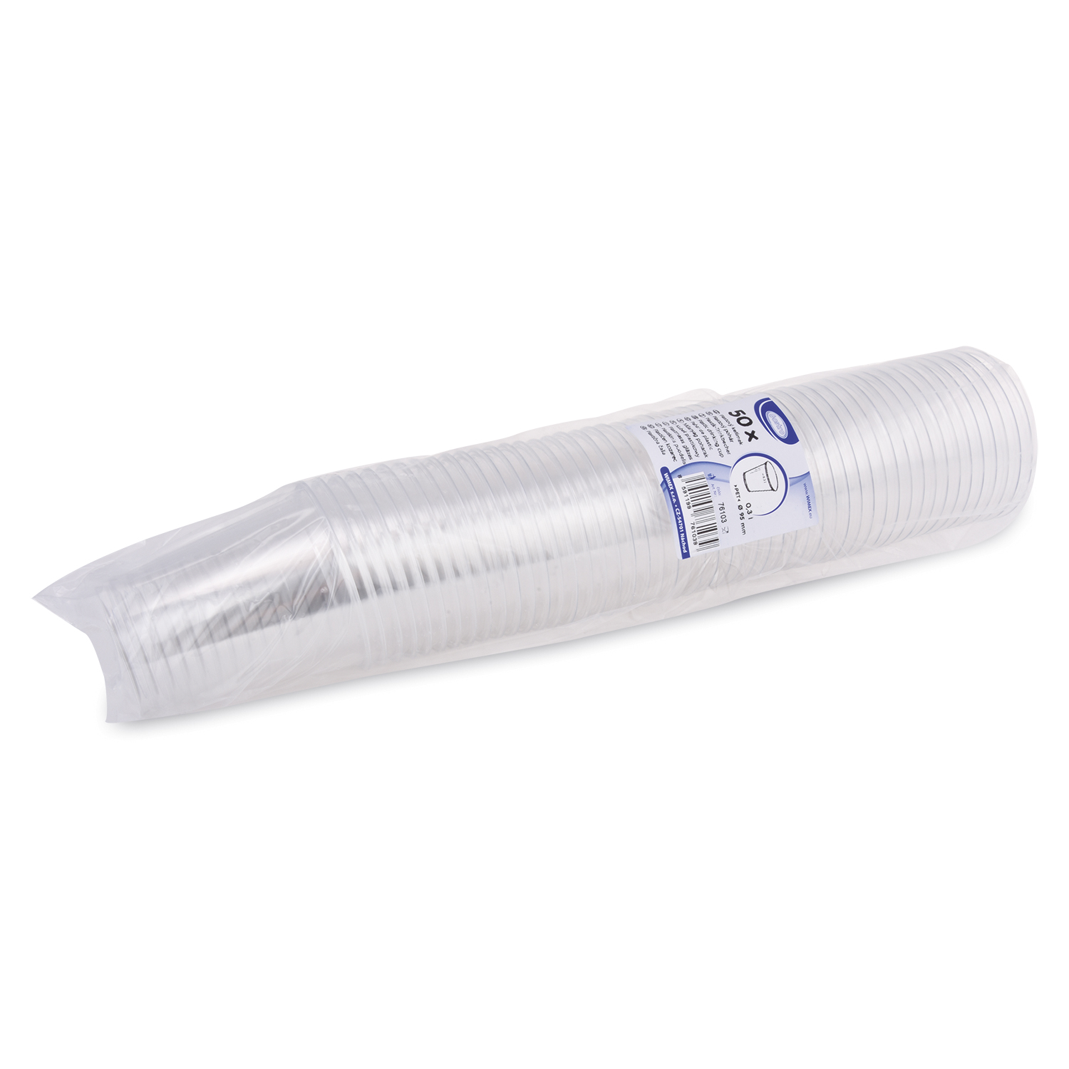 Becher (rPET) glasklar 95mm 0,3L - 50 Stück