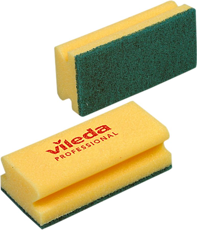 Reinigungsschwamm VILEDA STRONG, 70 x 150 x 45 mm, gelb/grün