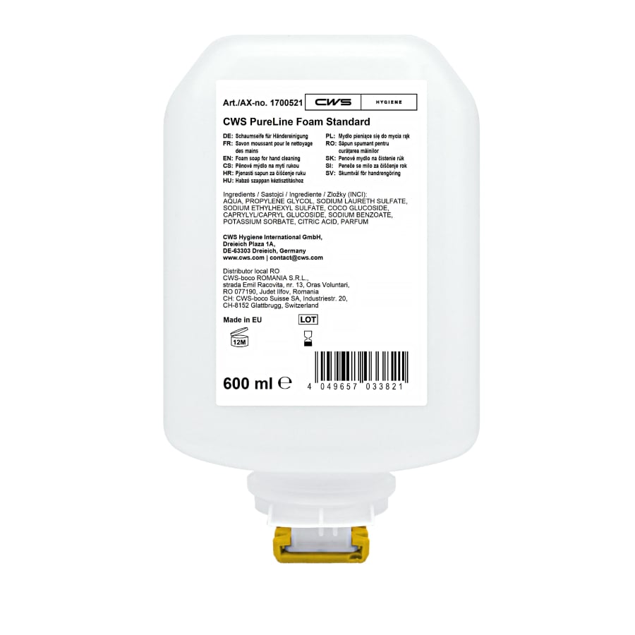 CWS Schaumseife PureLine Foam Standard 600 ml