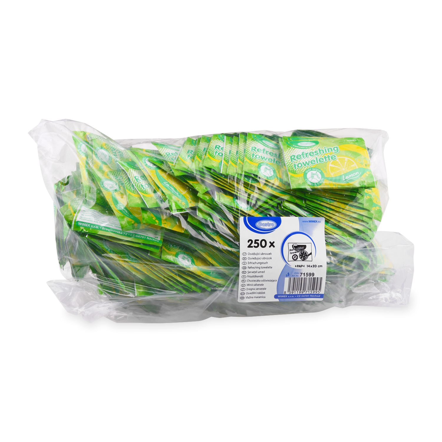 Erfrischungstuch Citrus 20 x 14 cm - 250 Stück (Ersatz)