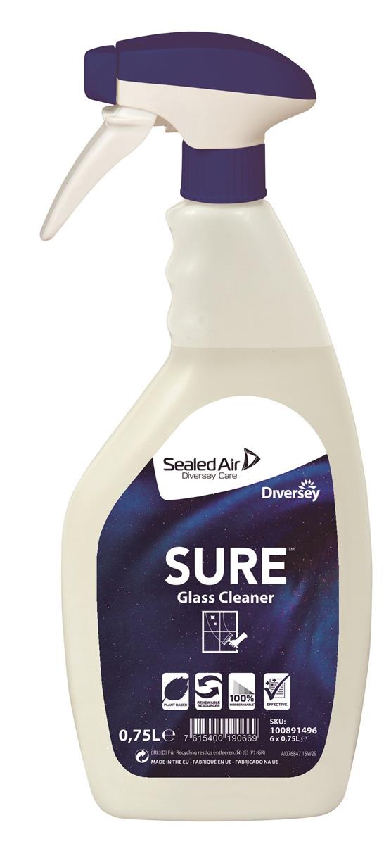 SURE Glass Cleaner Öko Glasreiniger 6 x 750 ml