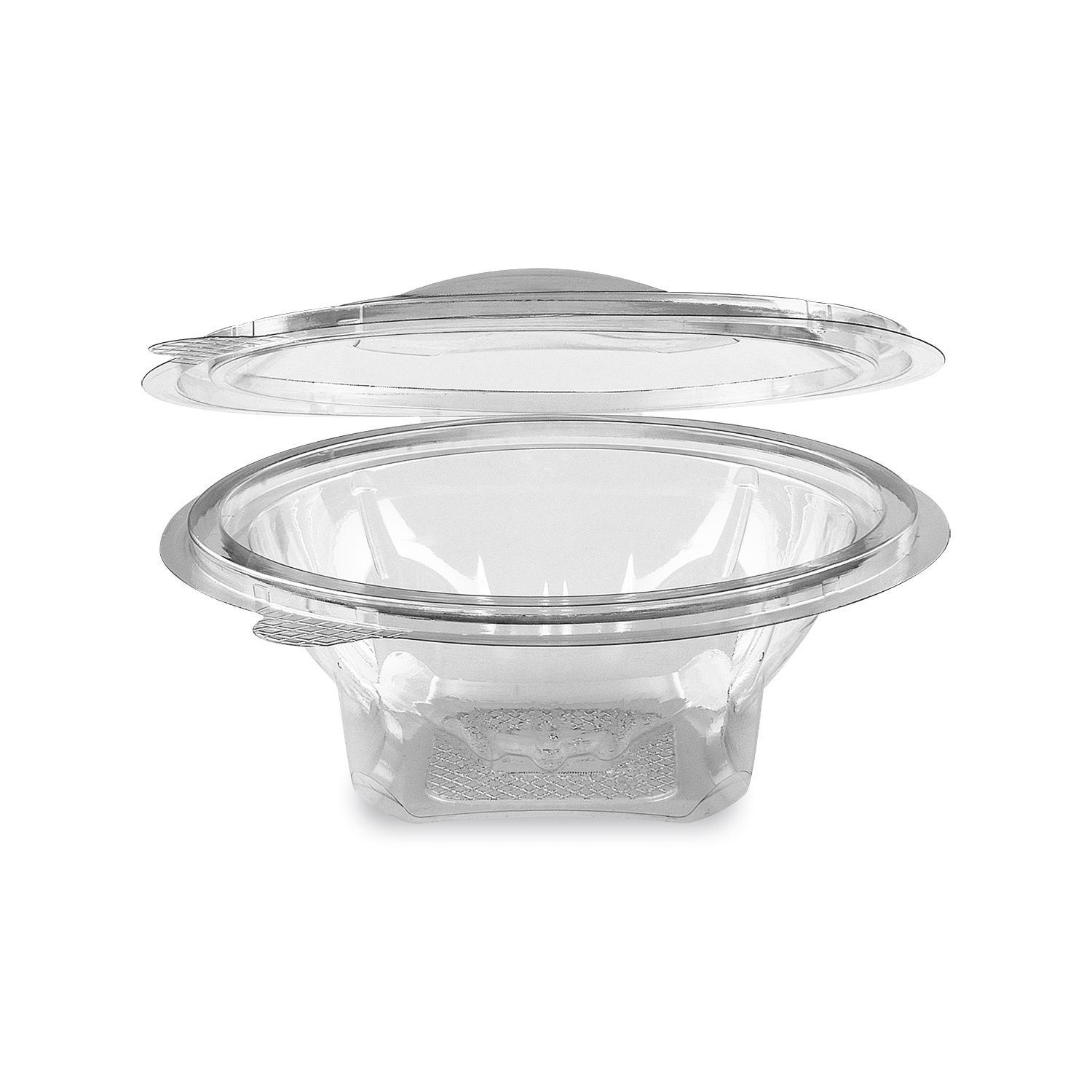 Rundbecher (rPET) mit Deckel klar 375ml - 50 Stück